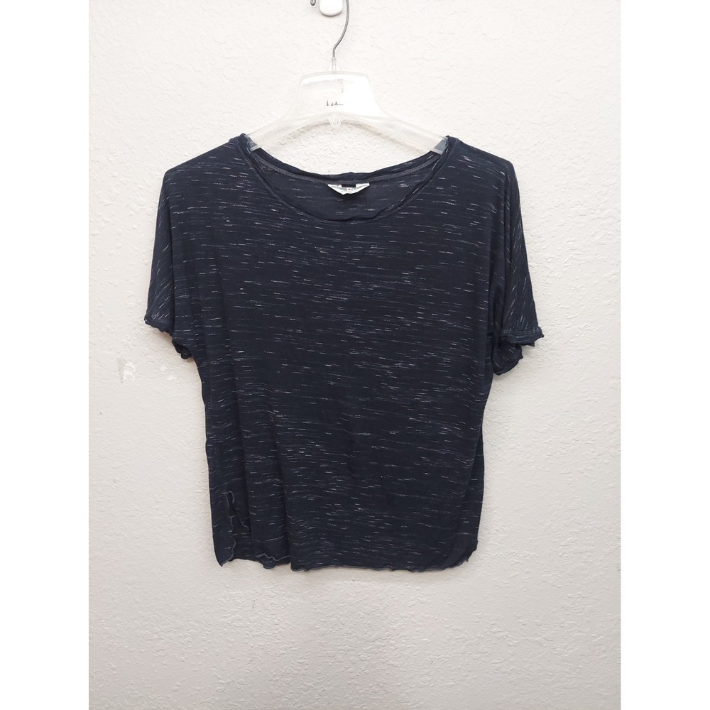 Hard Tail Forever Shirt Top Womens Medium Blue Heathered Stretch Lightweight